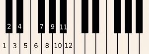 How to play piano online - Notes numbered counting up from C